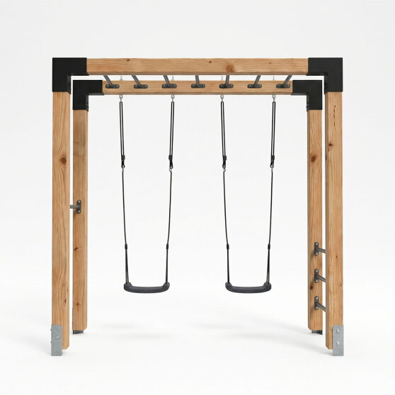 EXIT Linea Robust 110 Holz-Monkeybar mit Doppelschaukel