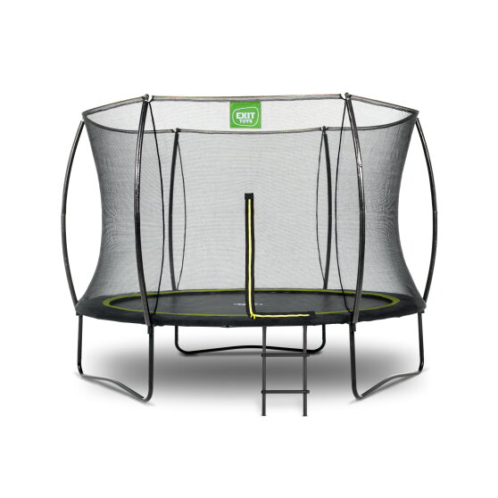 EXIT Silhouette Trampolin ø244cm mit Leiter - schwarz