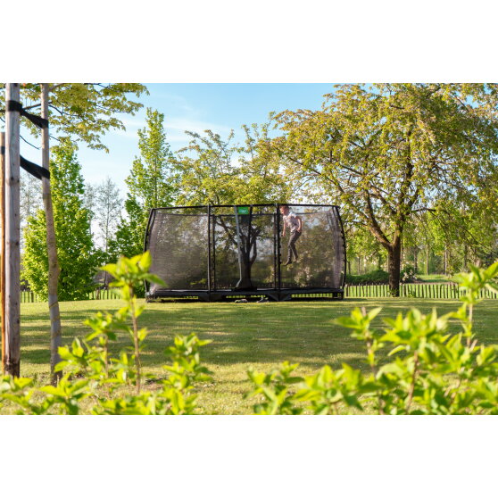 EXIT Allure Classic Bodentrampolin 214x366cm - grün