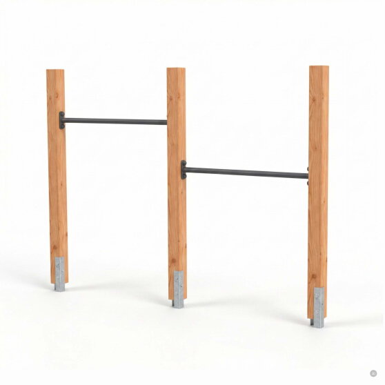 EXIT Linea 85 Doppel-Holz-Reckstange | Douglas-Holz