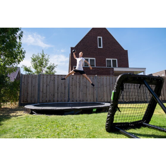 EXIT Elegant sports Bodentrampolin ø427cm - schwarz