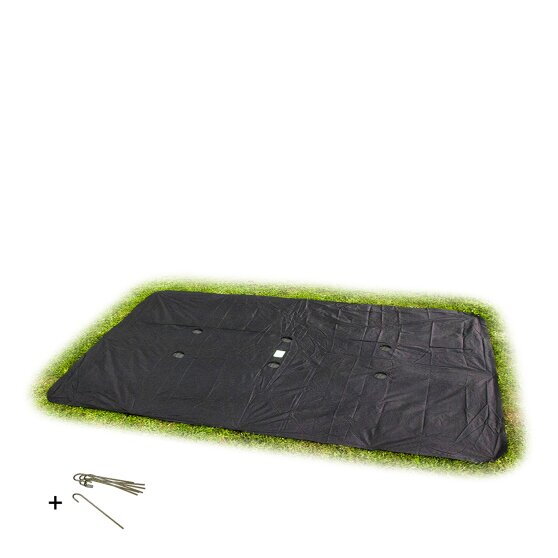 EXIT ebenerdiges Trampolin Abdeckplane rechteckig 244x366cm
