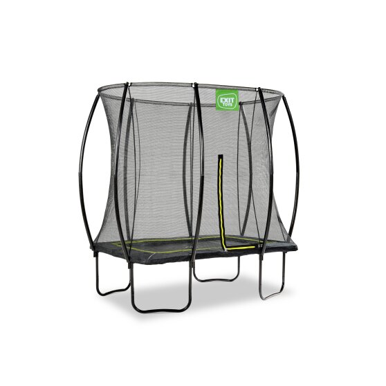 EXIT Silhouette Trampolin 153x214cm mit Leiter - schwarz