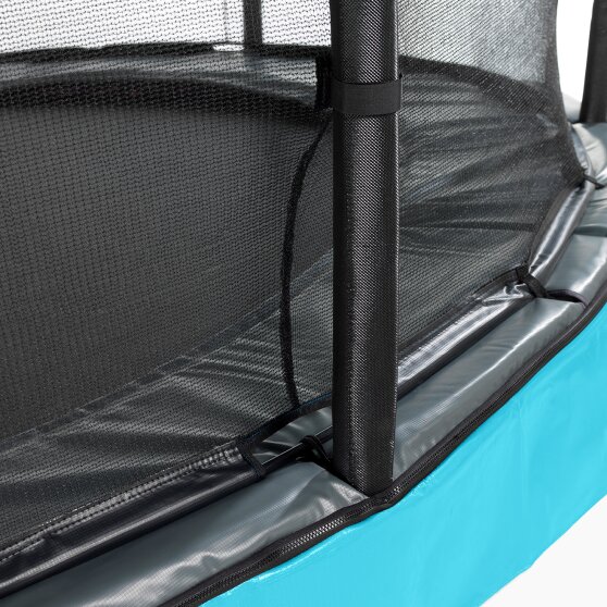 EXIT Elegant Premium Inground-Trampolin ø305cm mit Deluxe Sicherheitsnetz - blau