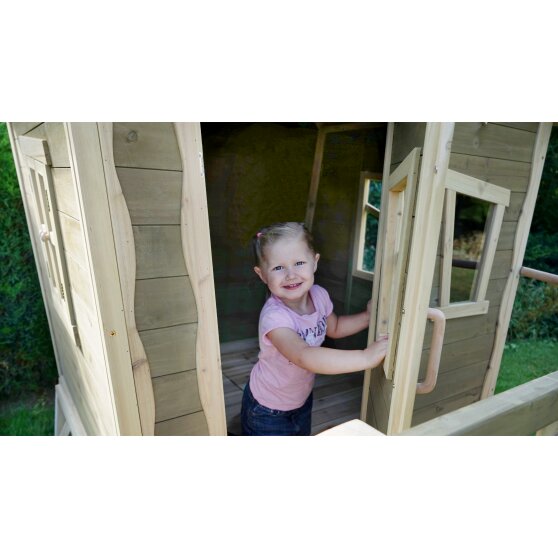 EXIT Crooky 700 Holzspielhaus - graubeige