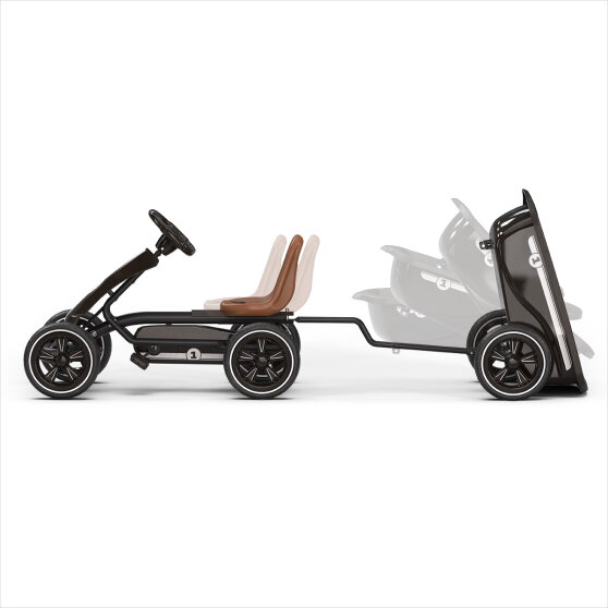 EXIT Foxy Go-Kart mit Anh&auml;nger f&uuml;r Kinder schwarz | ab 2 Jahren