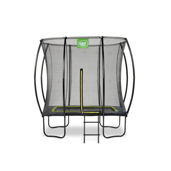 EXIT Silhouette Trampolin 153x214cm mit Leiter - schwarz