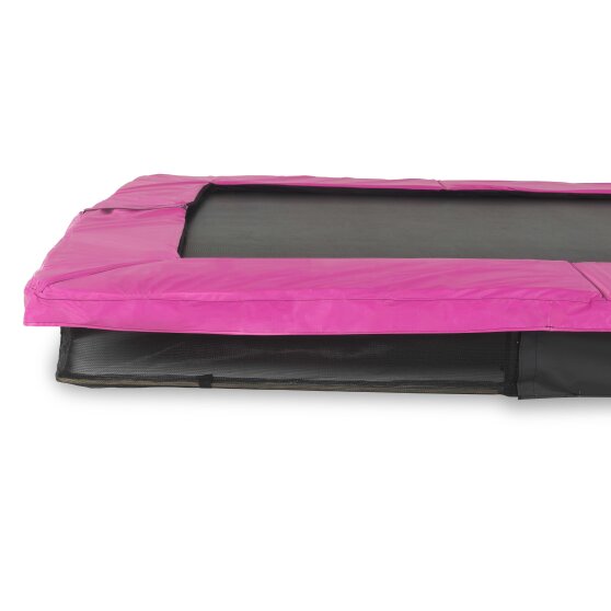 EXIT Silhouette Bodentrampolin 244x366cm - rosa