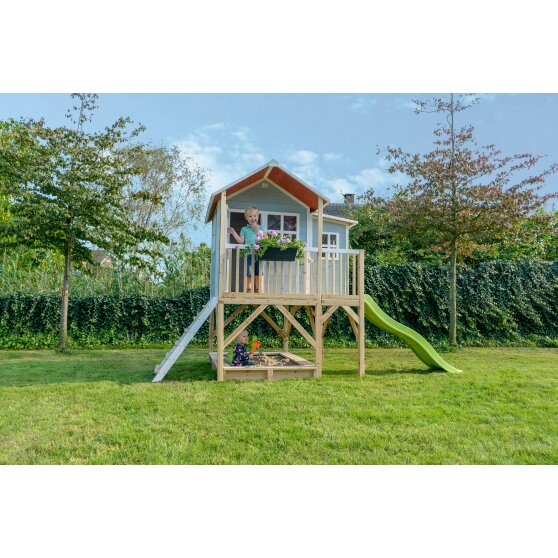 EXIT Loft 550 Holzspielhaus - blau