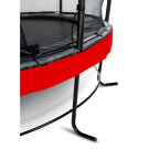 EXIT Elegant Premium Trampolin ø253cm mit Deluxe Sicherheitsnetz - rot