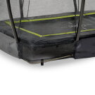 EXIT Silhouette Bodentrampolin 153x214cm mit Sicherheitsnetz - schwarz