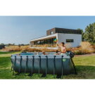 EXIT Black Leather Pool 400x200x122cm mit Sandfilterpumpe - schwarz