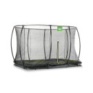 EXIT Silhouette Bodentrampolin 244x366cm mit Sicherheitsnetz - schwarz
