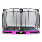 EXIT Elegant Premium Inground-Trampolin 244x427cm mit Deluxe Sicherheitsnetz - lila