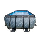 EXIT Stone Pool 540x250x122cm mit Filterpumpe - grau