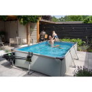 EXIT Soft Grey Pool 300x200x65cm mit Filterpumpe und Sonnensegel - grau