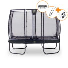 EXIT Elegant Premium Trampolin Komplettset 214x366cm - schwarz