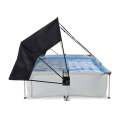 EXIT Soft Grey Pool 300x200x65cm mit Filterpumpe und Sonnensegel - grau