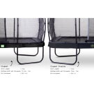 EXIT Elegant Trampolin 214x366cm mit Economy Sicherheitsnetz - schwarz