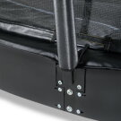 EXIT Dynamic ebenerdiges Trampolin 305x519cm mit Sicherheitsnetz - schwarz