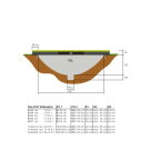 EXIT Silhouette Bodentrampolin ø183cm - grün