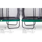 EXIT Elegant Premium Trampolin 214x366cm mit Deluxe Sicherheitsnetz - grün