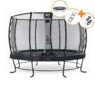 EXIT Elegant Premium Trampolin Komplettset ø366cm - schwarz