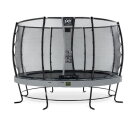 EXIT Elegant Premium Trampolin ø366cm mit Deluxe Sicherheitsnetz - grau