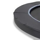 EXIT Dynamic ebenerdiges Trampolin ø305cm mit Freezone Sicherheitsplatten - schwarz