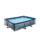 EXIT Stone Pool 300x200x65cm mit Filterpumpe - grau