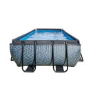 EXIT Stone Pool 540x250x100cm mit Filterpumpe - grau