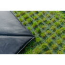 EXIT Dynamic ebenerdiges Trampolin 244x427cm mit Freezone Sicherheitsplatten - schwarz