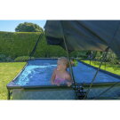 EXIT Stone Pool 300x200x65cm mit Filterpumpe und Sonnensegel - grau