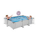 EXIT Soft Grey Pool 300x200x65cm mit Filterpumpe - grau