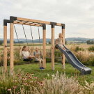 EXIT Linea Robust 110 Monkeybar mit Doppelschaukel und Rutsche