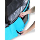 EXIT Elegant Inground-Trampolin 214x366cm mit Economy Sicherheitsnetz - blau