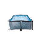 EXIT Stone Pool 220x150x65cm mit Filterpumpe - grau