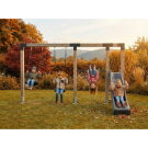 EXIT Linea Robust 110 Doppelschaukel mit Reckstange und Rutsche