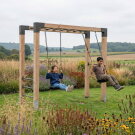 EXIT Linea Robust 110 Holz-Monkeybar mit Doppelschaukel