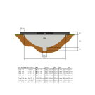 EXIT Silhouette Bodentrampolin ø244cm - schwarz