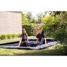 EXIT InTerra ebenerdige sports Trampolin 214x305cm - schwarz