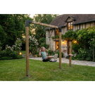 EXIT Linea 85 doppelte Holzschaukel mit Reckstange | Douglas-Holz