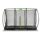EXIT Silhouette Bodentrampolin 244x366cm mit Sicherheitsnetz - schwarz