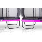EXIT Elegant Trampolin 244x427cm mit Economy Sicherheitsnetz - lila