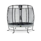 EXIT Elegant Premium Trampolin ø253cm mit Deluxe Sicherheitsnetz - grau