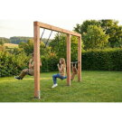 EXIT Linea Massiv 140 Doppelschaukel mit Reckstange