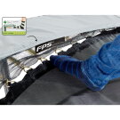 EXIT Elegant Trampolin 244x427cm mit Economy Sicherheitsnetz - rot