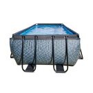 EXIT Stone Pool 540x250x122cm mit Filterpumpe - grau