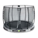 EXIT Elegant Inground-Trampolin ø305cm mit Economy Sicherheitsnetz - grau