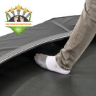 EXIT InTerra ebenerdige sports Trampolin ø244cm - schwarz